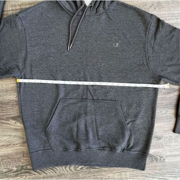 Champion Powerblend Pullover Grey Hoodie Size Large Men’s - Picture 10 of 14